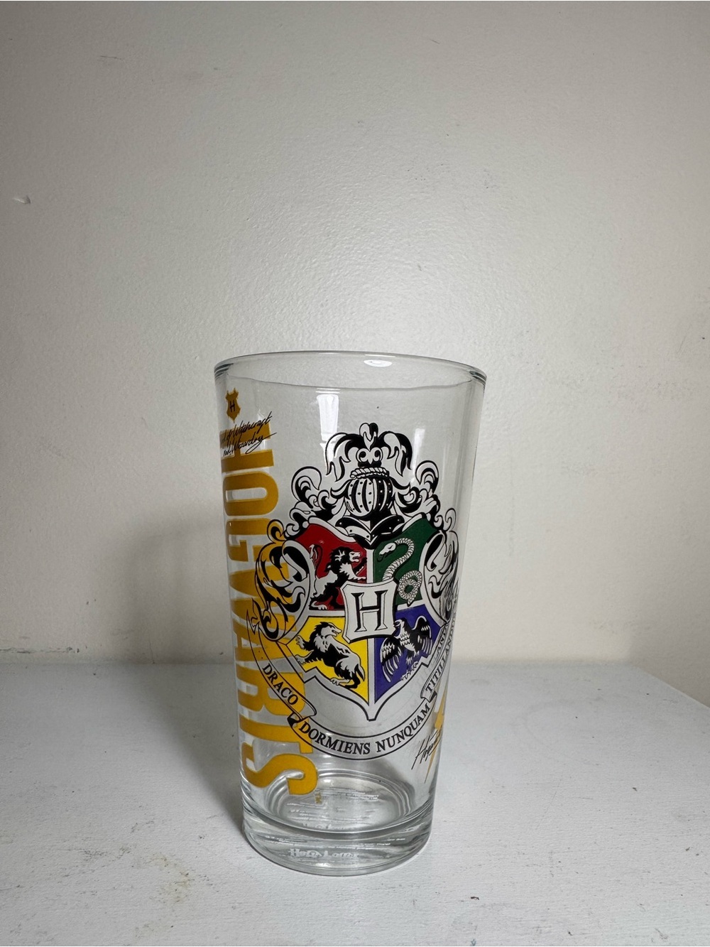 Warner Bros. Harry Potter Clear Glass Bottom Logo - Clear